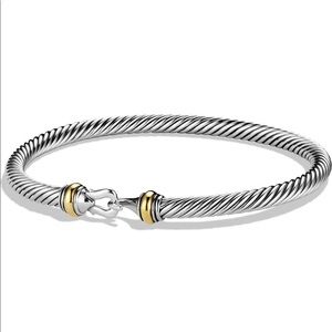 NEW David Yurman cable buckle bracelet with Gold